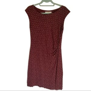 💥50% OFF💥LOFT Dress - Burgundy Pattern